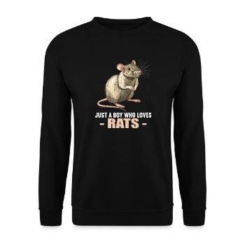 Rat Rat - Sweat-shirt Unisexe - noir - Devant - Alina (178cm) & Michal (187cm)