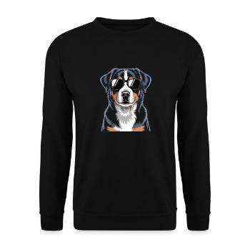 Bouvier d’Appenzeller - Sweat-shirt Unisexe - noir - Devant - Alina (178cm) & Michal (187cm)