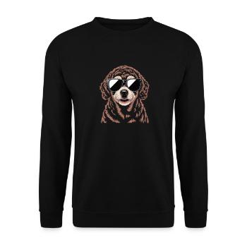 Bergame - Sweat-shirt Unisexe - noir - Devant - Alina (178cm) & Michal (187cm)