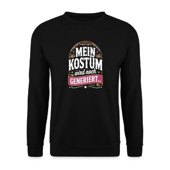 Costume is still being generated Cologne Carnival Carnival - Unisex Sweatshirt - black - Front - Alina (178cm) & Michal (187cm)