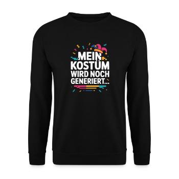 Costume is still being generated Cologne Carnival Carnival - Unisex Sweatshirt - black - Front - Alina (178cm) & Michal (187cm)