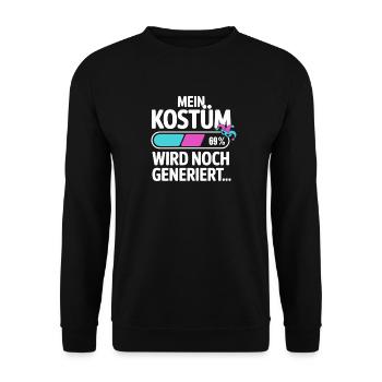 Costume is still being generated Cologne Carnival Carnival - Unisex Sweatshirt - black - Front - Alina (178cm) & Michal (187cm)