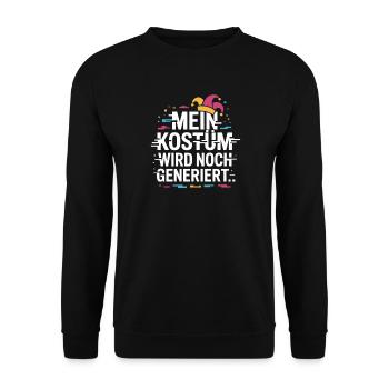 Costume is still being generated Cologne Carnival Carnival - Unisex Sweatshirt - black - Front - Alina (178cm) & Michal (187cm)