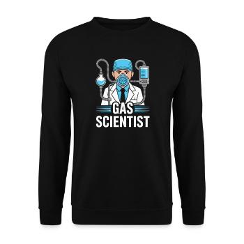 Anesthesiologist Gas Scientist Anesthesia - Unisex Sweatshirt - black - Front - Alina (178cm) & Michal (187cm)