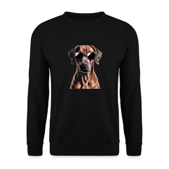 Rhodésian Ridgeback - Sweat-shirt Unisexe - noir - Devant - Alina (178cm) & Michal (187cm)
