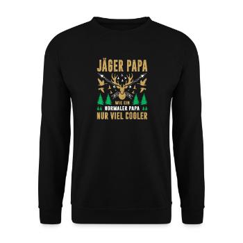 Hunter Gifts Hunting Hunting Hunter Exam Passed - Unisex Sweatshirt - black - Front - Alina (178cm) & Michal (187cm)