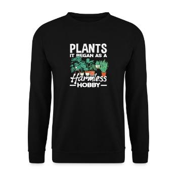 Plantes Ça a commencé comme un passe-temps inoffensif - Sweat-shirt Unisexe - noir - Devant - Alina (178cm) & Michal (187cm)