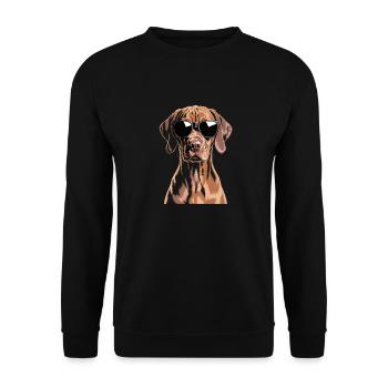 Vizsla - Sweat-shirt Unisexe - noir - Devant - Alina (178cm) & Michal (187cm)