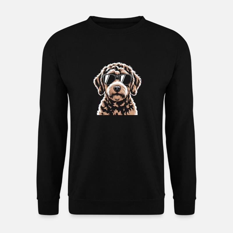 Brauner Labradoodle - Unisex Pullover - Schwarz