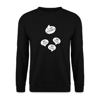 Annonce de la grossesse maman des jumeaux maman maman - Sweat-shirt Unisexe - noir - Devant - Alina (178cm) & Michal (187cm)