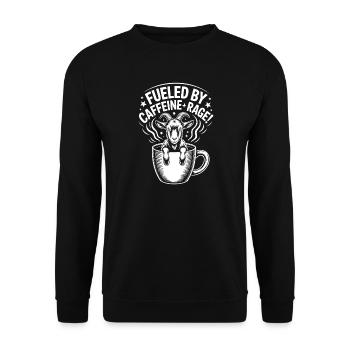 Dictons du café Caféine Cadeau drôle de café - Sweat-shirt Unisexe - noir - Devant - Alina (178cm) & Michal (187cm)