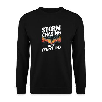 Tempête qui traque tout Tornado Jäger - Sweat-shirt Unisexe - noir - Devant - Alina (178cm) & Michal (187cm)