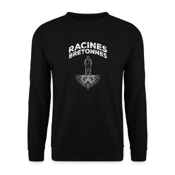 Brittany Breton Roots Triskell Identity - Unisex Sweatshirt - black - Front - Alina (178cm) & Michal (187cm)
