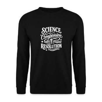Forensic Nurse Practitioner Compassion Resolution - Unisex Sweatshirt - black - Front - Alina (178cm) & Michal (187cm)