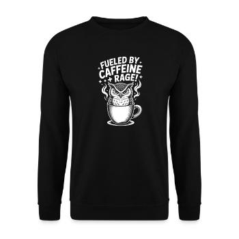 Dictons du café Caféine Cadeau drôle de café - Sweat-shirt Unisexe - noir - Devant - Alina (178cm) & Michal (187cm)