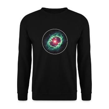 Coquille de nébuleuse planétaire spatiale en astronomie - Sweat-shirt Unisexe - noir - Devant - Alina (178cm) & Michal (187cm)