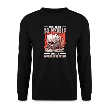 Des cadeaux pour les métallurgistes qui disent le soudeur - Sweat-shirt Unisexe - noir - Devant - Alina (178cm) & Michal (187cm)
