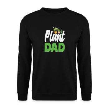 Pflanzenliebhaber Vater Gartenarbeit Hausgärtner - Unisex Pullover - Schwarz - Vorne - Alina (178cm) & Michal (187cm)