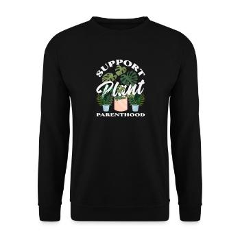 Soutien à la parentalité des plantes - Sweat-shirt Unisexe - noir - Devant - Alina (178cm) & Michal (187cm)