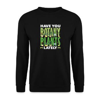 Boatic Boatany Pflanzenliebhaber Gartenarbeit - Unisex Pullover - Schwarz - Vorne - Alina (178cm) & Michal (187cm)
