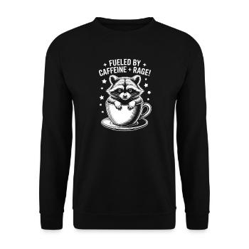 Dictons du café Caféine Cadeau drôle de café - Sweat-shirt Unisexe - noir - Devant - Alina (178cm) & Michal (187cm)