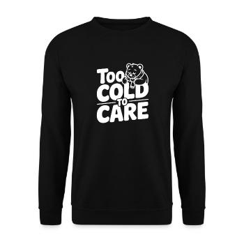 Trop froid pour s’en soucier - Sweat-shirt Unisexe - noir - Devant - Alina (178cm) & Michal (187cm)
