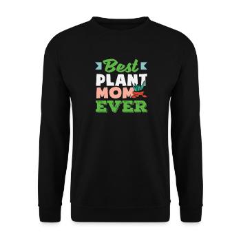 Pflanzenliebhaberin Mama Beste Gärtnerin Mutter - Unisex Pullover - Schwarz - Vorne - Alina (178cm) & Michal (187cm)