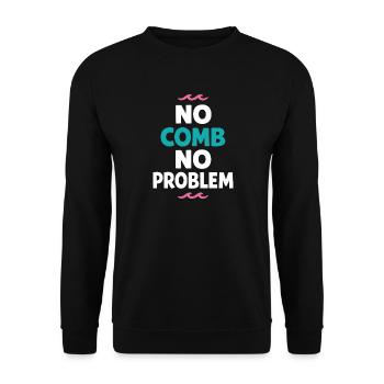Les poils de mer s’en fichent - Sweat-shirt Unisexe - noir - Devant - Alina (178cm) & Michal (187cm)
