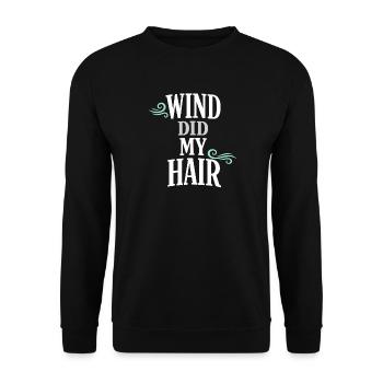 Les poils de mer s’en fichent - Sweat-shirt Unisexe - noir - Devant - Alina (178cm) & Michal (187cm)