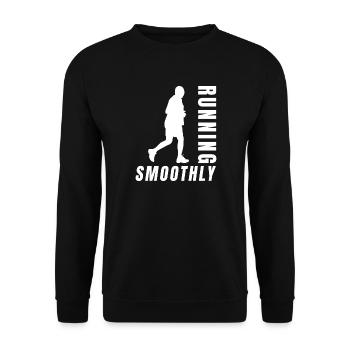 Coureur de marathon courant en douceur - Sweat-shirt Unisexe - noir - Devant - Alina (178cm) & Michal (187cm)