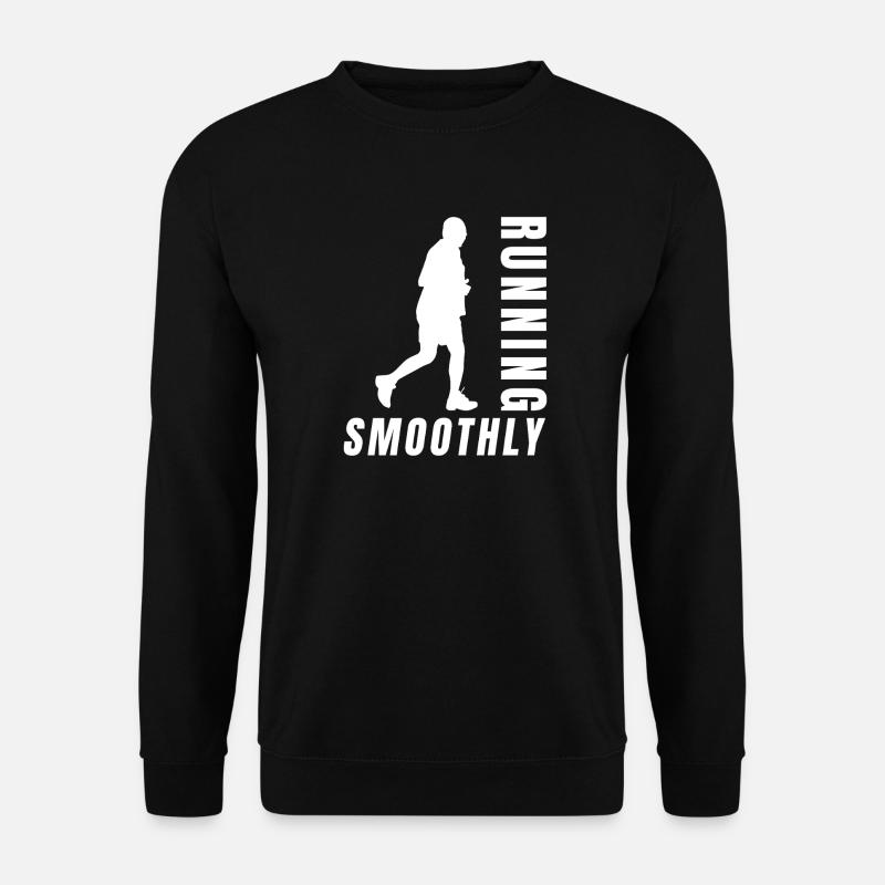 Marathon Runner Running Smoothly Running - Unisex Pullover - Schwarz
