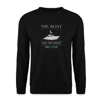 Navigation de nuit avec - Sweat-shirt Unisexe - noir - Devant - Alina (178cm) & Michal (187cm)