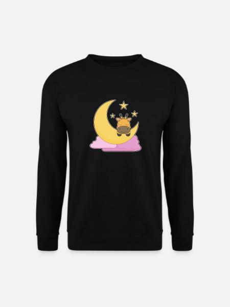 Lune girafe - Sweat-shirt Unisexe - noir