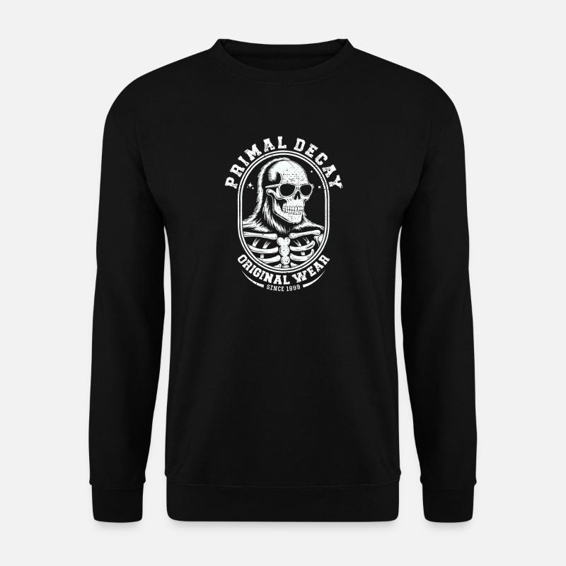 Skeleton Crest T-shirt - Unisex Sweatshirt - black