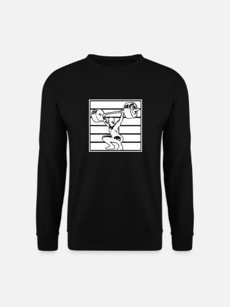 Powerlifting Bodybuilder Weightlifter Gym - Unisex Sweatshirt - black