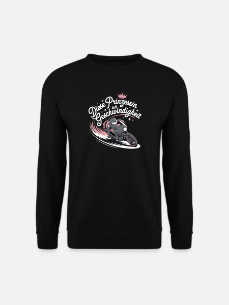 This Princess Loves Speed Motorcycle - Unisex Sweatshirt - black
