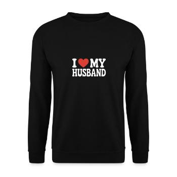 J’aime mon mari - Sweat-shirt Unisexe - noir - Devant - Alina (178cm) & Michal (187cm)