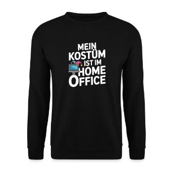 Costume is in the home office carnival carnival office - Unisex Sweatshirt - black - Front - Alina (178cm) & Michal (187cm)