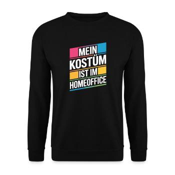 Costume is in the home office carnival carnival office - Unisex Sweatshirt - black - Front - Alina (178cm) & Michal (187cm)