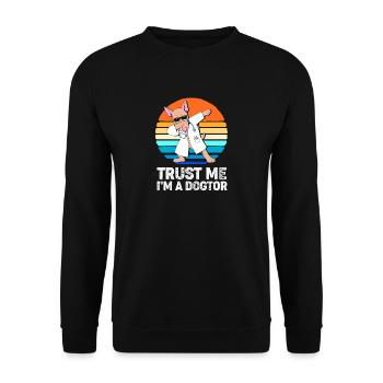 Vétérinaire Médecine vétérinaire Vétérinaire - Sweat-shirt Unisexe - noir - Devant - Alina (178cm) & Michal (187cm)