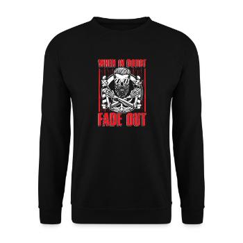 Graphique de fondu du crâne - Sweat-shirt Unisexe - noir - Devant - Alina (178cm) & Michal (187cm)