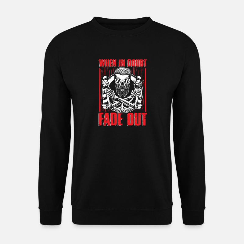 Skull Fade Out Graphic - Unisex Sweatshirt - black
