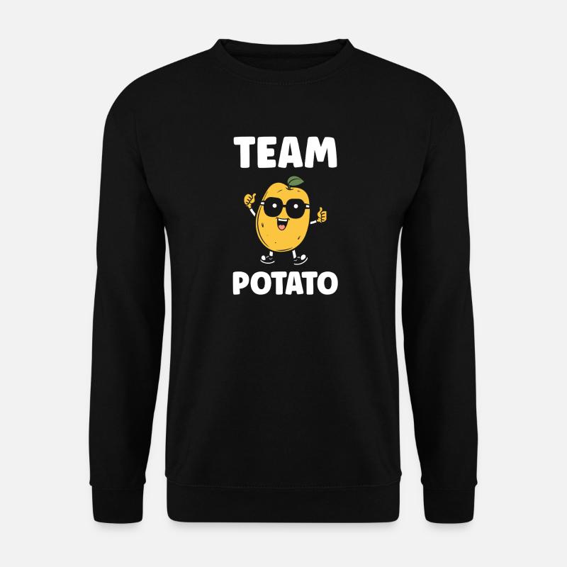 Team Potato Wacky Cartoon - Unisex Sweatshirt - black