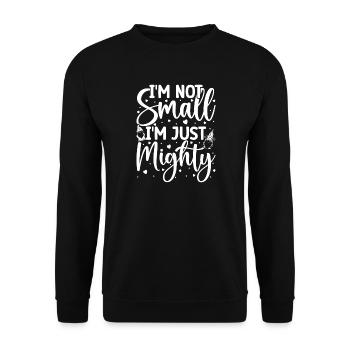 Gnome Costume Men Not Small Just Mighty Gnome - Unisex Pullover - Schwarz - Vorne - Alina (178cm) & Michal (187cm)