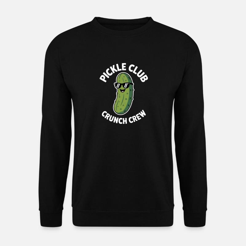 Pickle Club Crunch Crew Gurken Humor - Unisex Pullover - Schwarz
