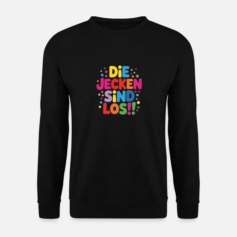 Jecken Karneval Kostüm  - Unisex Pullover - Schwarz