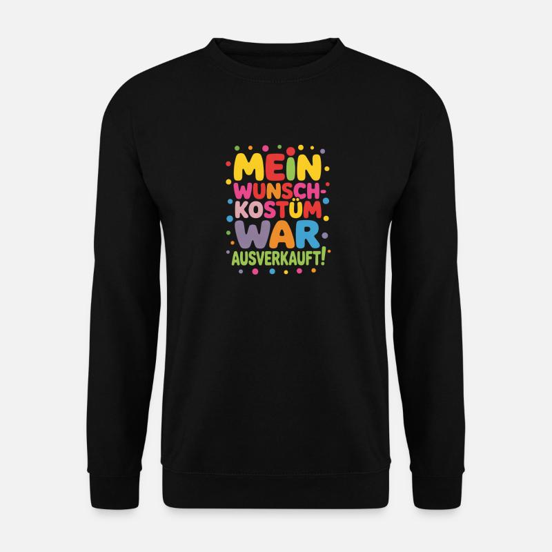 Karneval Kostüm  - Unisex Pullover - Schwarz