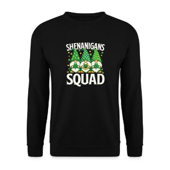 Équipe des Estris St Patrick’s Irish - Sweat-shirt Unisexe - noir - Devant - Alina (178cm) & Michal (187cm)