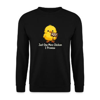 Mathématiques du poulet trop de poulets dans le - Sweat-shirt Unisexe - noir - Devant - Alina (178cm) & Michal (187cm)