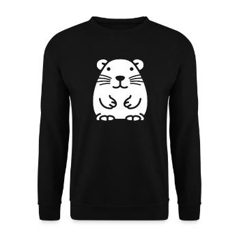 wombat - Sweat-shirt Unisexe - noir - Devant - Alina (178cm) & Michal (187cm)